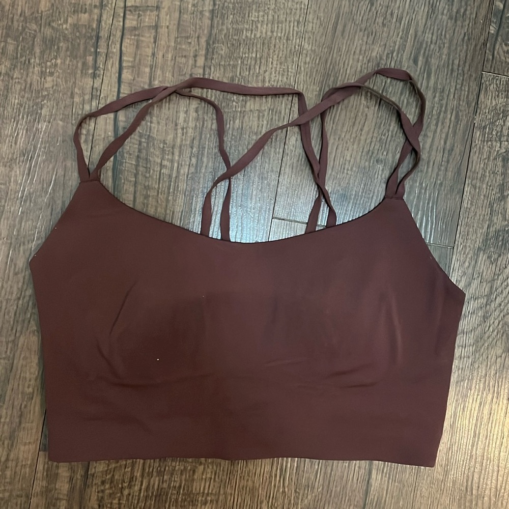 Burgundy Sports Bra